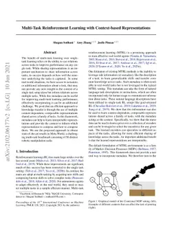 Multi-Task Reinforcement Learning with Context-based Representations