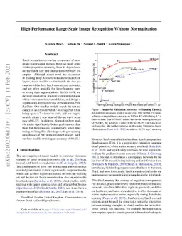 High-Performance Large-Scale Image Recognition Without Normalization