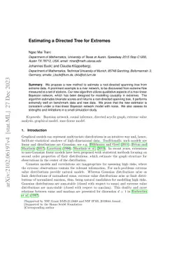 Estimating a Directed Tree for Extremes