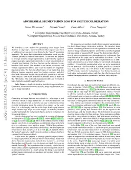 Adversarial Segmentation Loss for Sketch Colorization