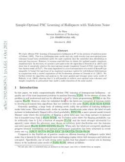 Sample-Optimal PAC Learning of Halfspaces with Malicious Noise