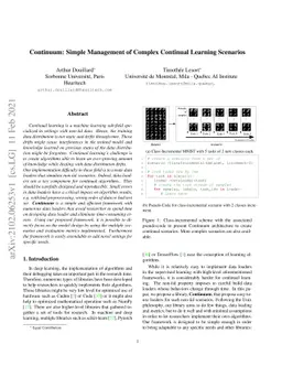 Continuum: Simple Management of Complex Continual Learning Scenarios