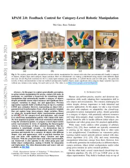 kPAM 2.0: Feedback Control for Category-Level Robotic Manipulation