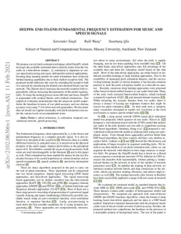 DEEPF0: End-To-End Fundamental Frequency Estimation for Music and Speech
  Signals
