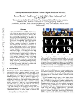 Densely Deformable Efficient Salient Object Detection Network