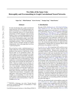Two Sides of the Same Coin: Heterophily and Oversmoothing in Graph
  Convolutional Neural Networks