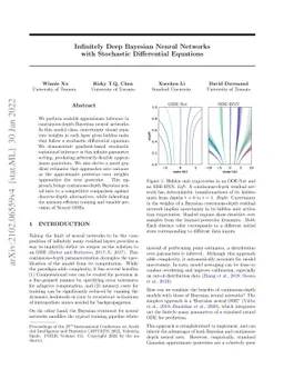 Infinitely Deep Bayesian Neural Networks with Stochastic Differential
  Equations