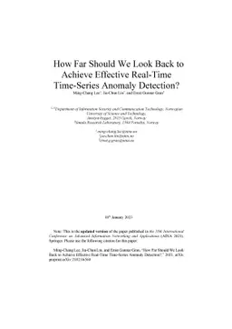 How Far Should We Look Back to Achieve Effective Real-Time Time-Series
  Anomaly Detection?