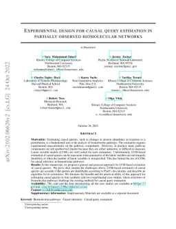 Do-calculus enables estimation of causal effects in partially observed
  biomolecular pathways