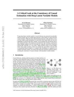 A Critical Look at the Consistency of Causal Estimation With Deep Latent
  Variable Models
