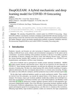 DeepGLEAM: A hybrid mechanistic and deep learning model for COVID-19
  forecasting