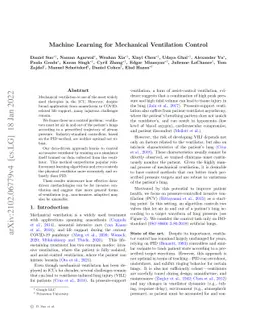 Machine Learning for Mechanical Ventilation Control