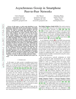 Asynchronous Gossip in Smartphone Peer-to-Peer Networks