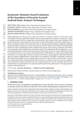 Systematic Mutation-based Evaluation of the Soundness of
  Security-focused Android Static Analysis Techniques