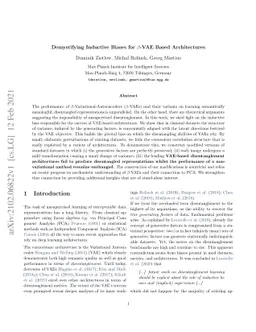 Demystifying Inductive Biases for $β$-VAE Based Architectures