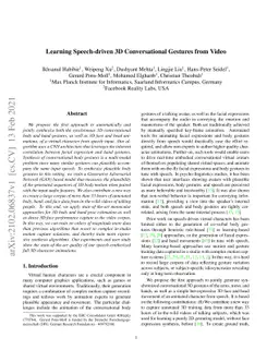 Learning Speech-driven 3D Conversational Gestures from Video