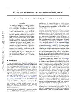 LTL2Action: Generalizing LTL Instructions for Multi-Task RL