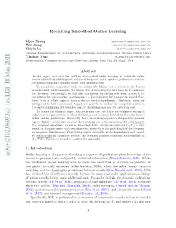 Revisiting Smoothed Online Learning