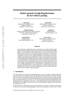 Model-Agnostic Graph Regularization for Few-Shot Learning