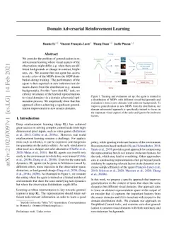 Domain Adversarial Reinforcement Learning