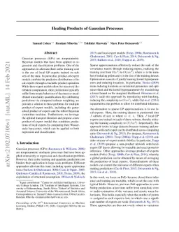 Healing Products of Gaussian Processes