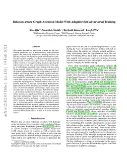Relation-aware Graph Attention Model With Adaptive Self-adversarial
  Training