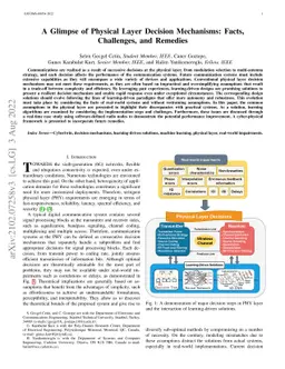 A Glimpse of Physical Layer Decision Mechanisms: Facts, Challenges, and
  Remedies