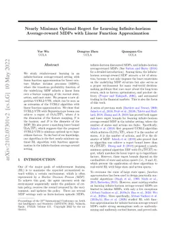 Nearly Minimax Optimal Regret for Learning Infinite-horizon
  Average-reward MDPs with Linear Function Approximation