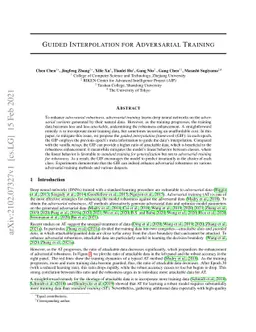 Guided Interpolation for Adversarial Training