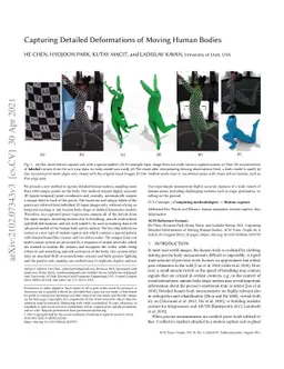 Capturing Detailed Deformations of Moving Human Bodies