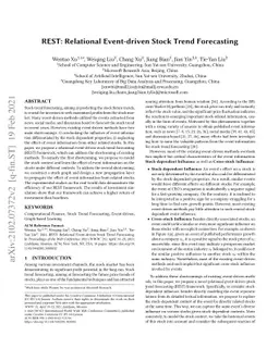 REST: Relational Event-driven Stock Trend Forecasting