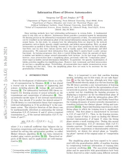 Information flows of diverse autoencoders