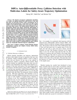 DiffCo: Auto-Differentiable Proxy Collision Detection with Multi-class
  Labels for Safety-Aware Trajectory Optimization