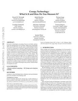 Creepy Technology: What Is It and How Do You Measure It?