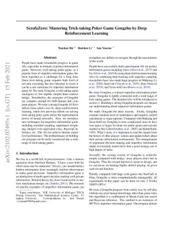 ScrofaZero: Mastering Trick-taking Poker Game Gongzhu by Deep
  Reinforcement Learning