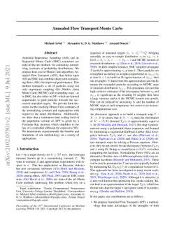 Annealed Flow Transport Monte Carlo