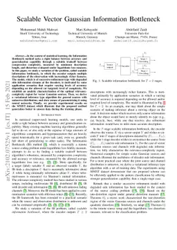 Scalable Vector Gaussian Information Bottleneck