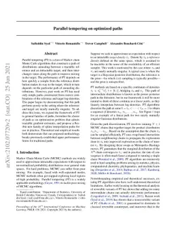 Parallel Tempering on Optimized Paths