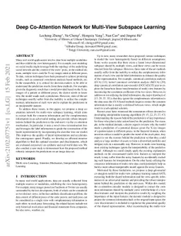 Deep Co-Attention Network for Multi-View Subspace Learning