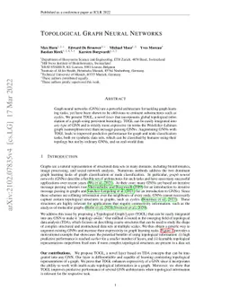 Topological Graph Neural Networks