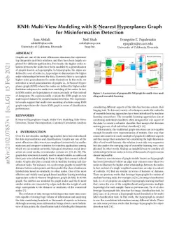 KNH: Multi-View Modeling with K-Nearest Hyperplanes Graph for
  Misinformation Detection