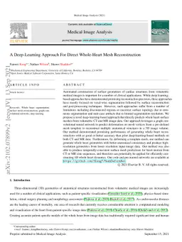 A Deep-Learning Approach For Direct Whole-Heart Mesh Reconstruction