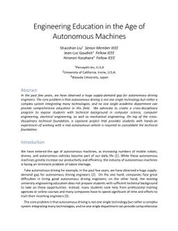 Engineering Education in the Age of Autonomous Machines