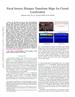 Focal Inverse Distance Transform Maps for Crowd Localization