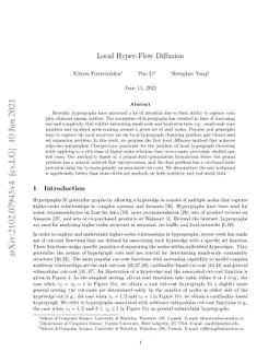 Local Hyper-Flow Diffusion