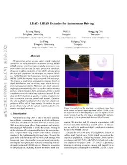 LEAD: LiDAR Extender for Autonomous Driving