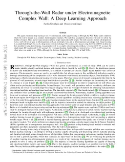 Through-the-Wall Radar under Electromagnetic Complex Wall: A Deep
  Learning Approach
