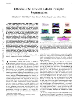 EfficientLPS: Efficient LiDAR Panoptic Segmentation