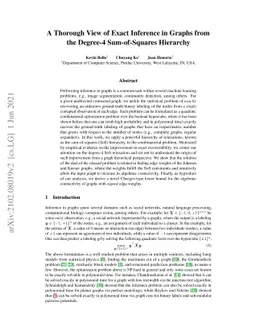 A Thorough View of Exact Inference in Graphs from the Degree-4
  Sum-of-Squares Hierarchy