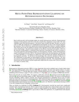 Meta-Path-Free Representation Learning on Heterogeneous Networks